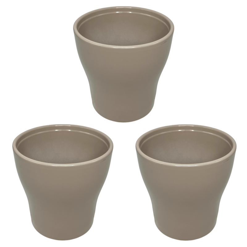 3 PACK MACETAS ANNA WARM GREY